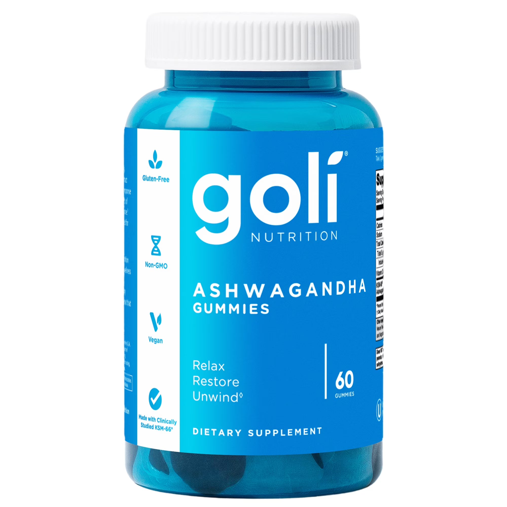 Goli Nutrition Ashwagandha Gummies, Mixed Berry Flavor, 60 Count